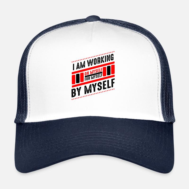 Motivation - Trucker Cap - Weiß/Navy