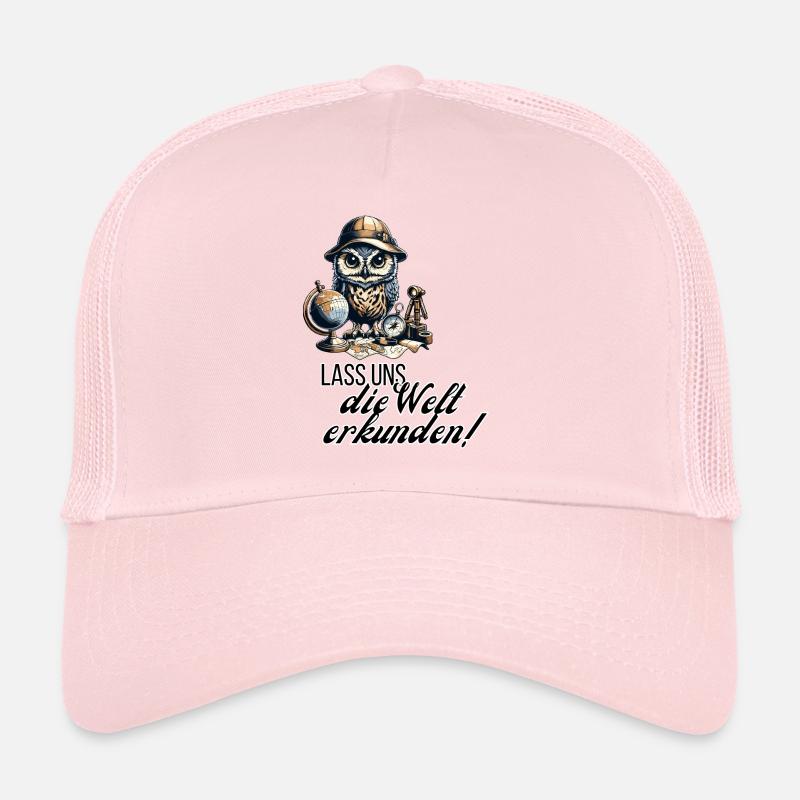 Lass uns die Welt erkunden Eule Trucker Cap
