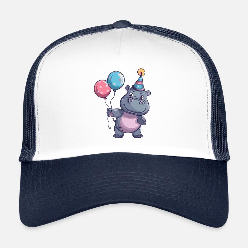 Hippopotame Anniversaire BD Casquette trucker 