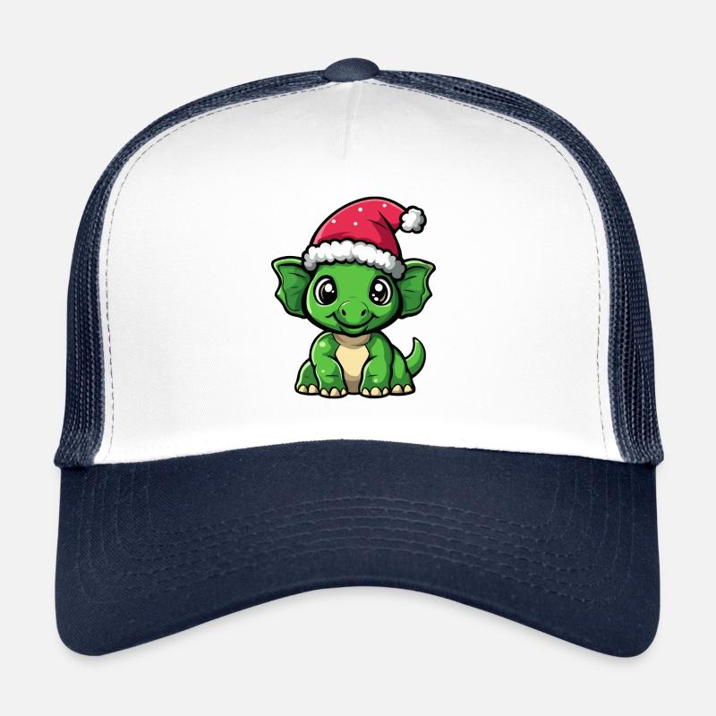 Dinosaure tricératops Noël mignon Casquette trucker 