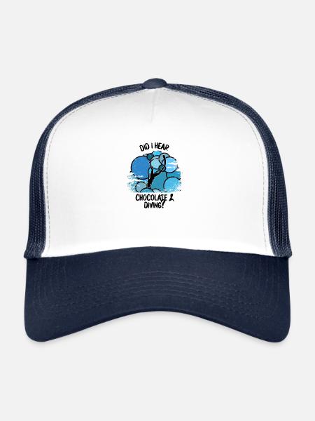 Divers Scuba Diving Scuba Diving Scuba Diving - Trucker Cap - white/navy - Front
