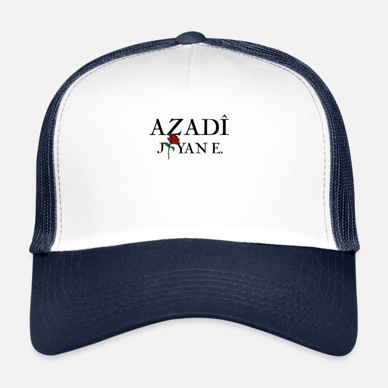 AZADI JIYAN E. Kurdi Idée cadeau kurde Casquette trucker 
