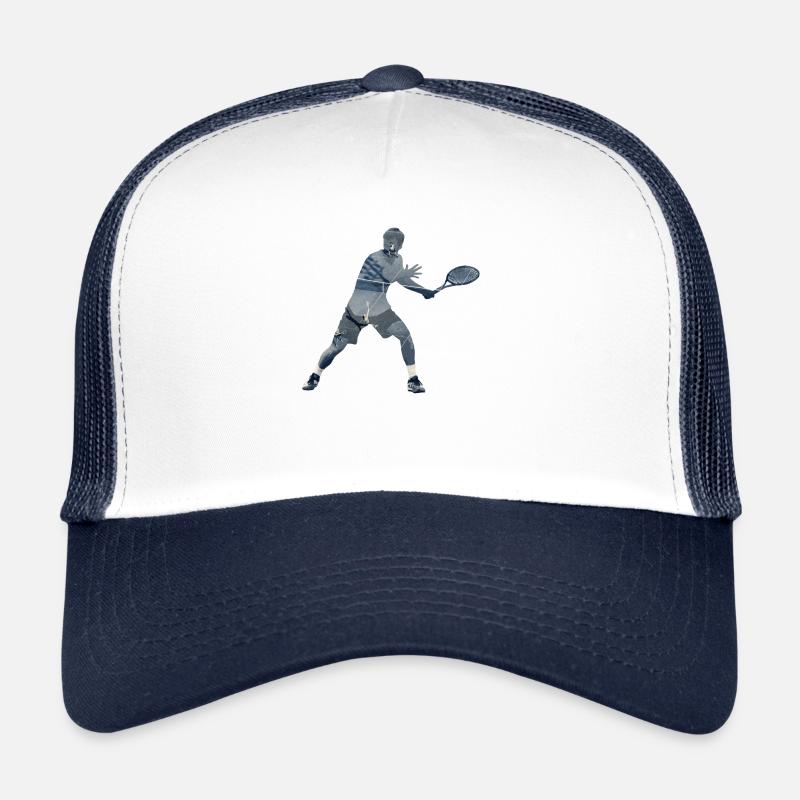 Motif tennis avec effet double exposition Casquette trucker 