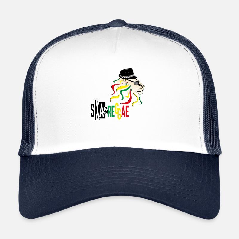 Ska & Reggae - Trucker Cap - Weiß/Navy