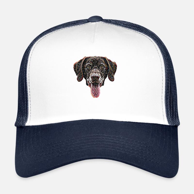Chocolate Labrador Retriever Face Trucker Cap