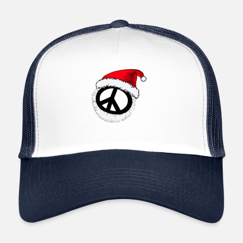Paix d’hiver Noël Signe de paix 5 Casquette trucker 
