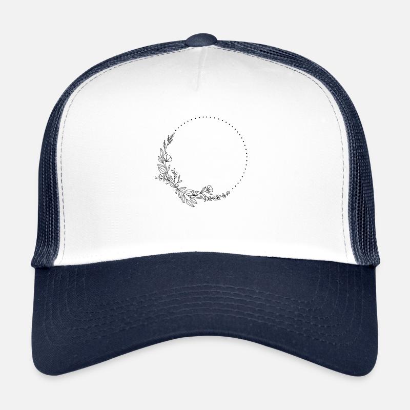 Blumen Rahmen Trucker Cap