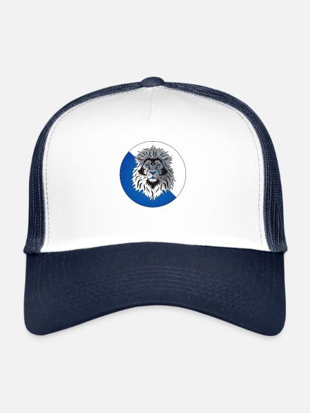 zueri leu - Trucker Cap - Weiß/Navy - Vorne