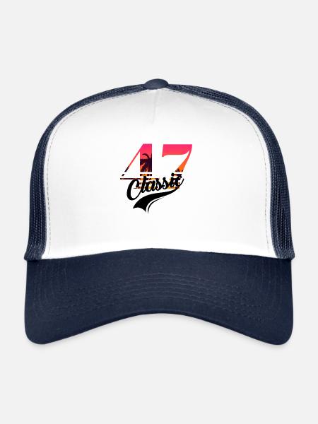 Vintage 1947-47th anniversary - Trucker Cap - white/navy - Front
