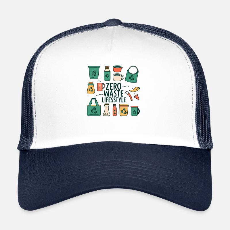 Cadeaux Parcours Zéro Déchet pour les éco-guerriers Casquette trucker 