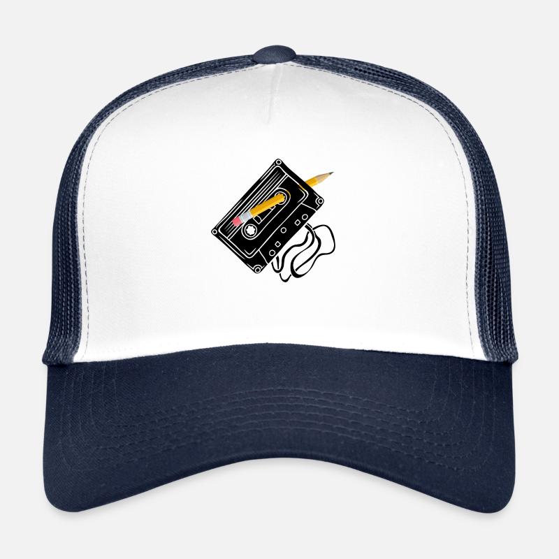 Kassette mit Bleistift zurückspulen Trucker Cap