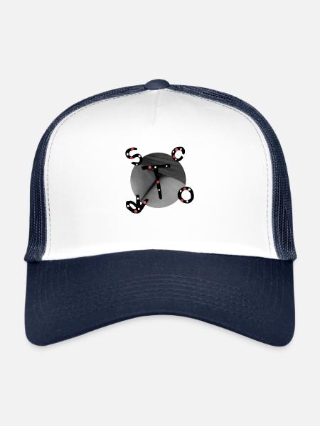 She or He, scort v.t-shirt - Trucker Cap - white/navy - Front