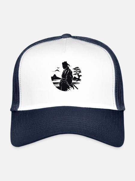 Zen Samurai - Trucker Cap - white/navy