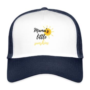 Mama´s Little Sunshine - Geschenk idee - Trucker Cap - Weiß/Navy - Vorne