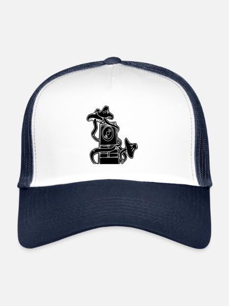 psylosoundsystem - Casquette trucker  - blanc/marine - Devant