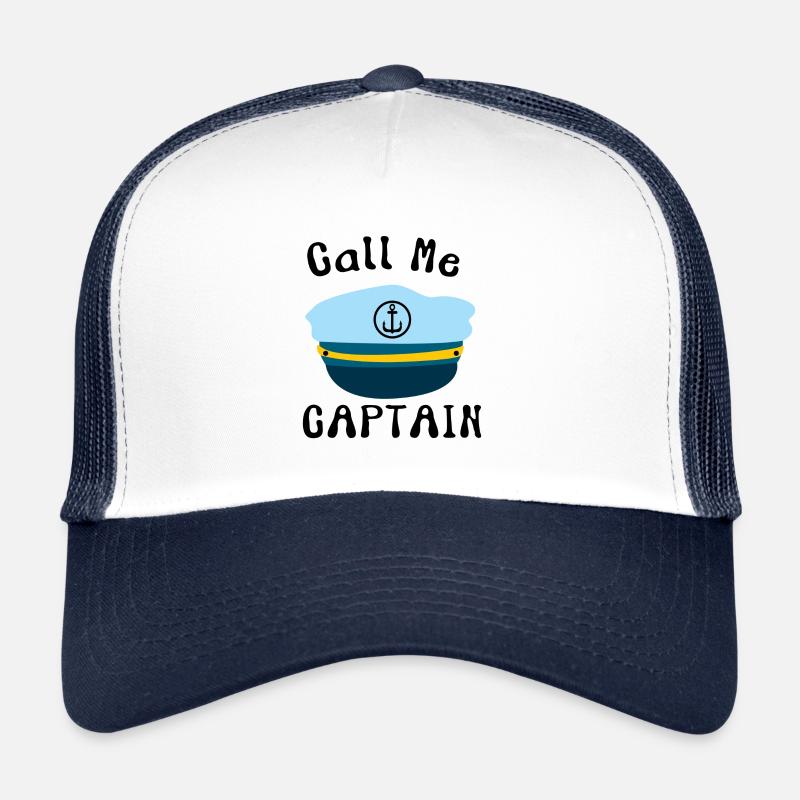 Appelez-moi le capitaine Kaptain Sea Ship Casquette trucker 