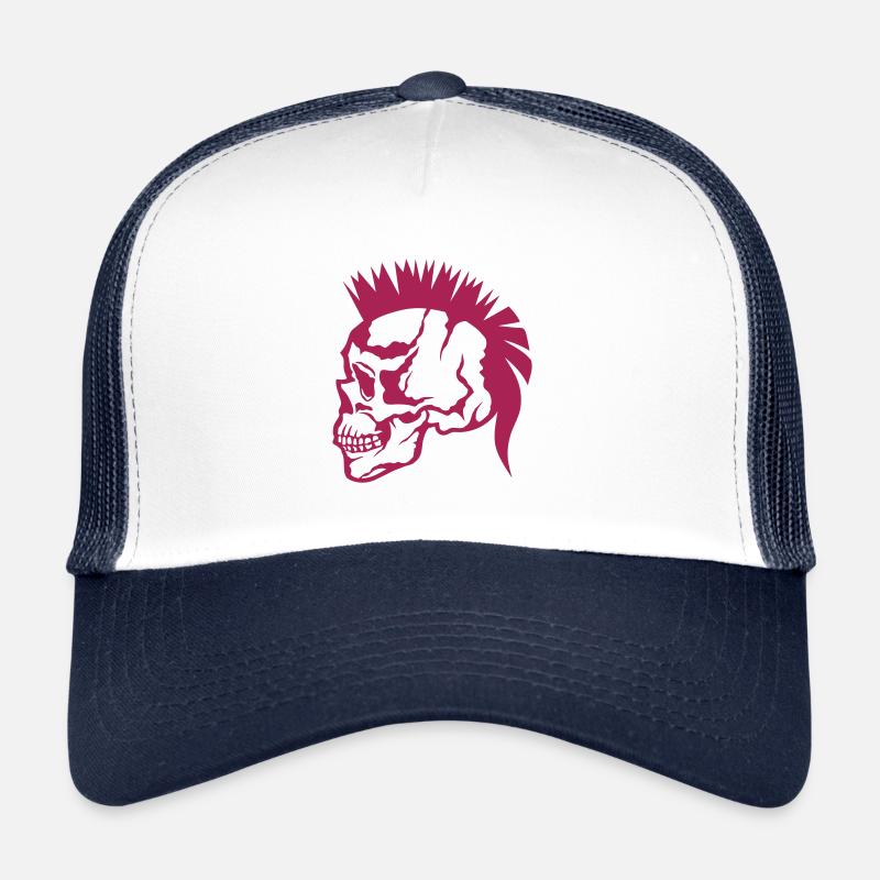 tete de mort punk coiffure 5 Casquette trucker 