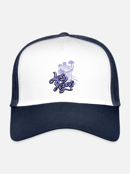 Las Vegas - Casquette trucker  - blanc/marine - Devant
