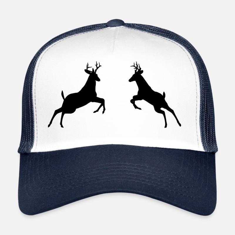 Hirschkampf - Trucker Cap - Weiß/Navy