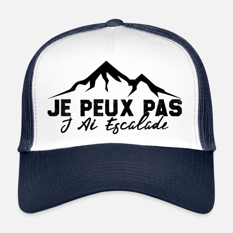 escalade un rocher Je peux pas j'ai escalade Casquette trucker 