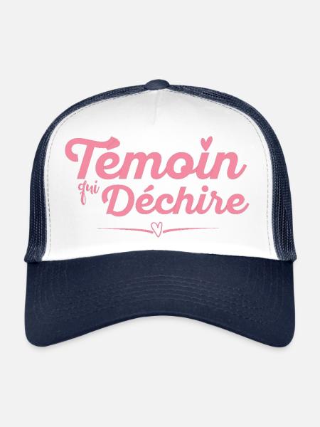 Witness who rocks - Trucker Cap - white/navy - Front