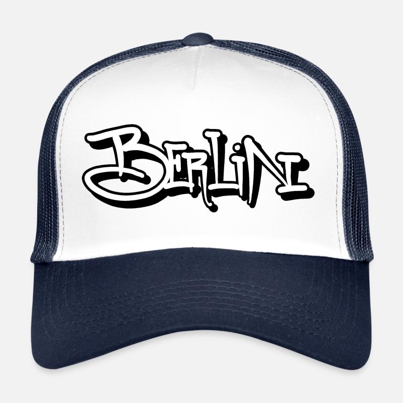 Journée de Berlin - Casquette trucker  - blanc/marine