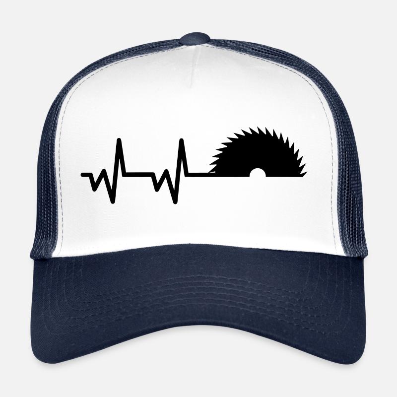 scie de battement de cœur Casquette trucker 