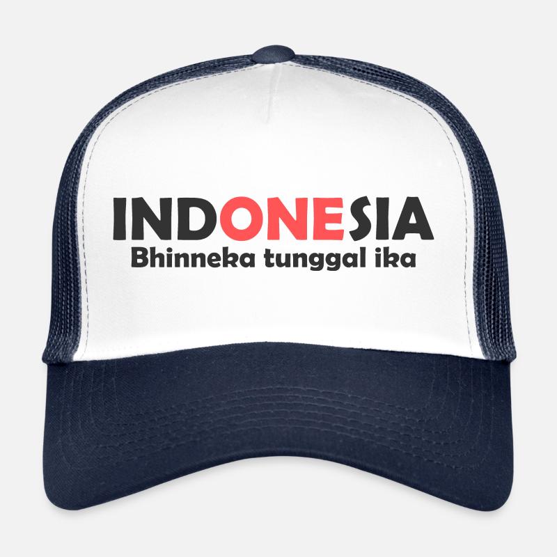 Indonésie Unité dans la diversité un Casquette trucker 