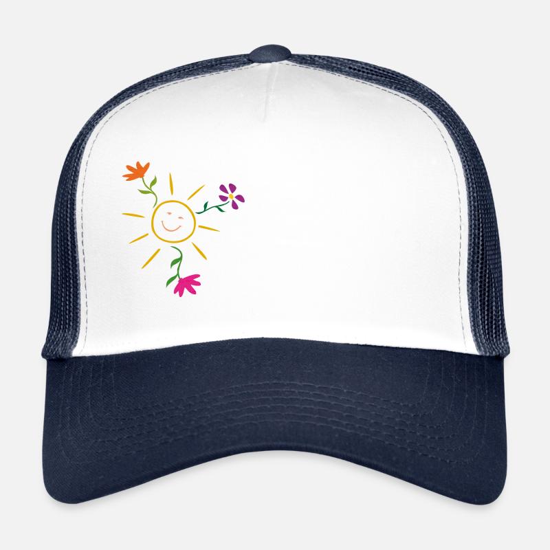 Sun, Summer, Flowers, Garden Trucker Cap
