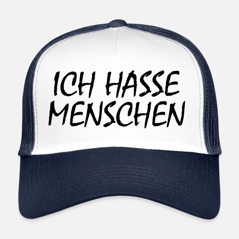 Ich hasse menschen Trucker Cap