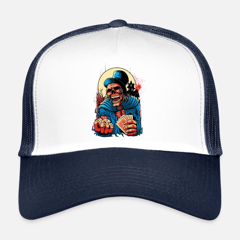 Helloween - Casquette trucker  - blanc/marine