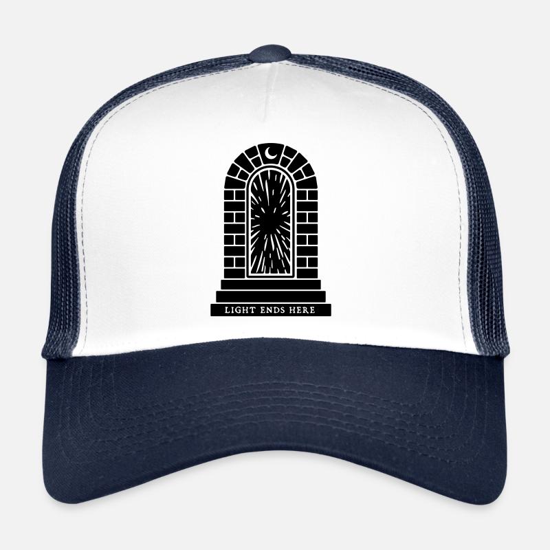 Dunkles Portal - Finsternis - Trucker Cap - Weiß/Navy