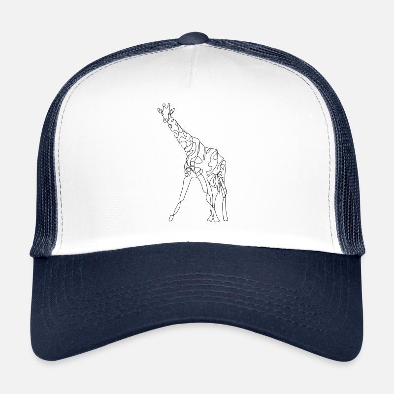 Girafe Lineart Casquette trucker 