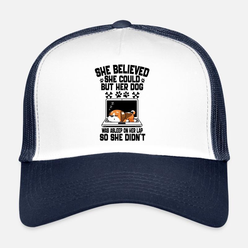 She Believed She Could but Her Dog Was Asleep Casquette trucker 