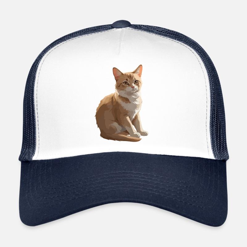 Chat mignon - Conception de chat de compagnie Casquette trucker 