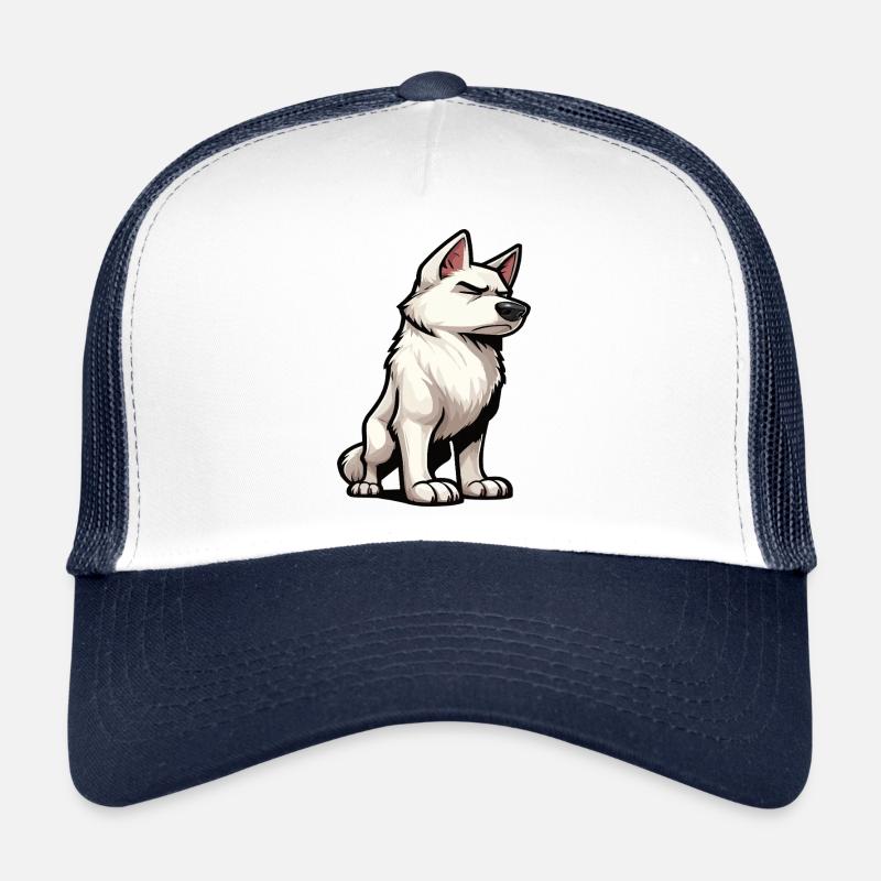 White Shepherd Shepherd Shepherd Dogs Trucker Cap