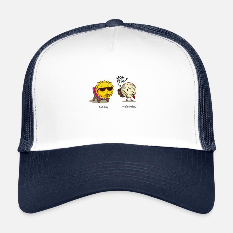 Dimanche et Lundi | Assemblée | Début de semaine | Lune Casquette trucker 