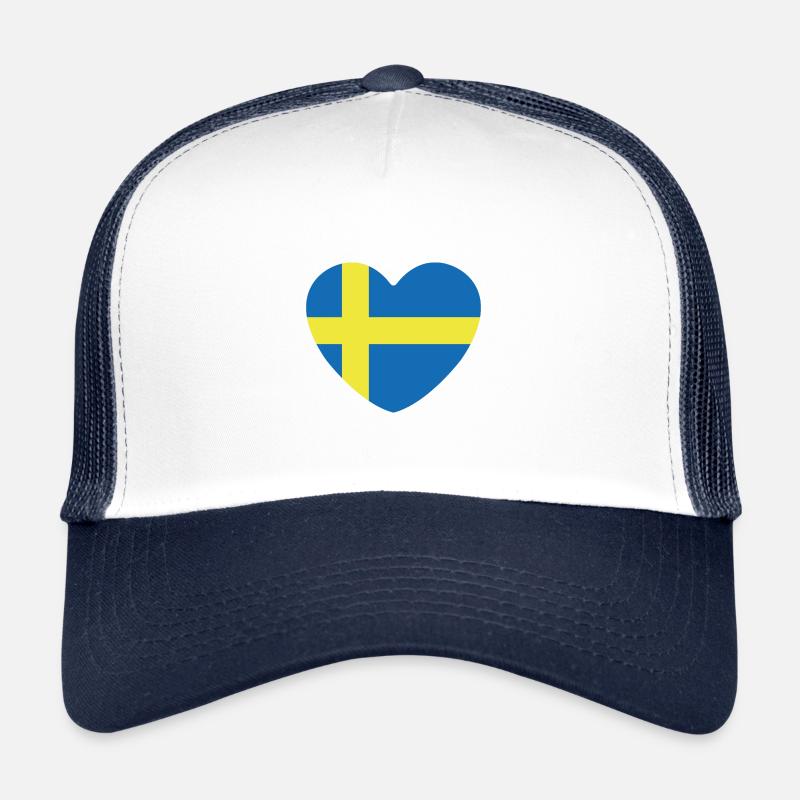Sweden Heart Trucker Cap