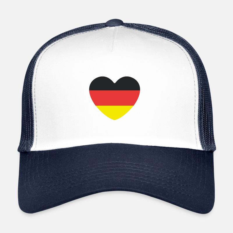 Deutschland Herz Trucker Cap