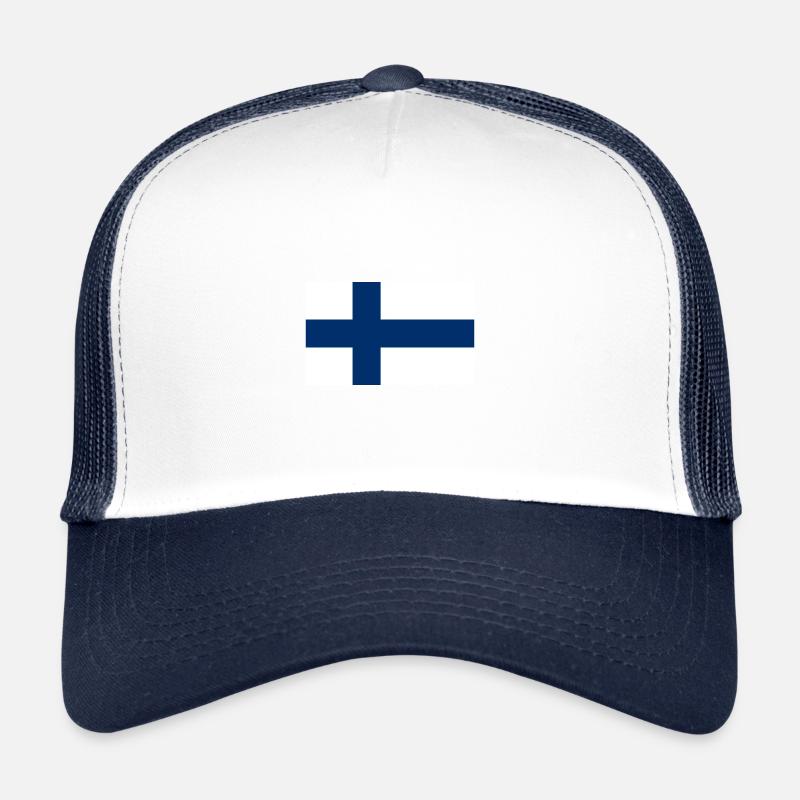 Drapeau national de la Finlande (petit) Casquette trucker 