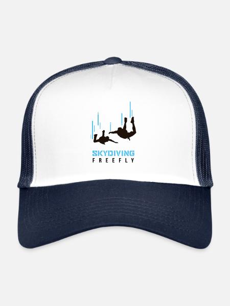 Skydiving - Trucker Cap - white/navy - Front