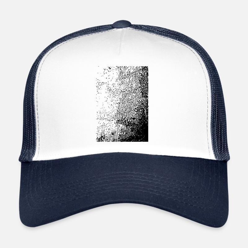 Abstraktes Design - Trucker Cap - Weiß/Navy