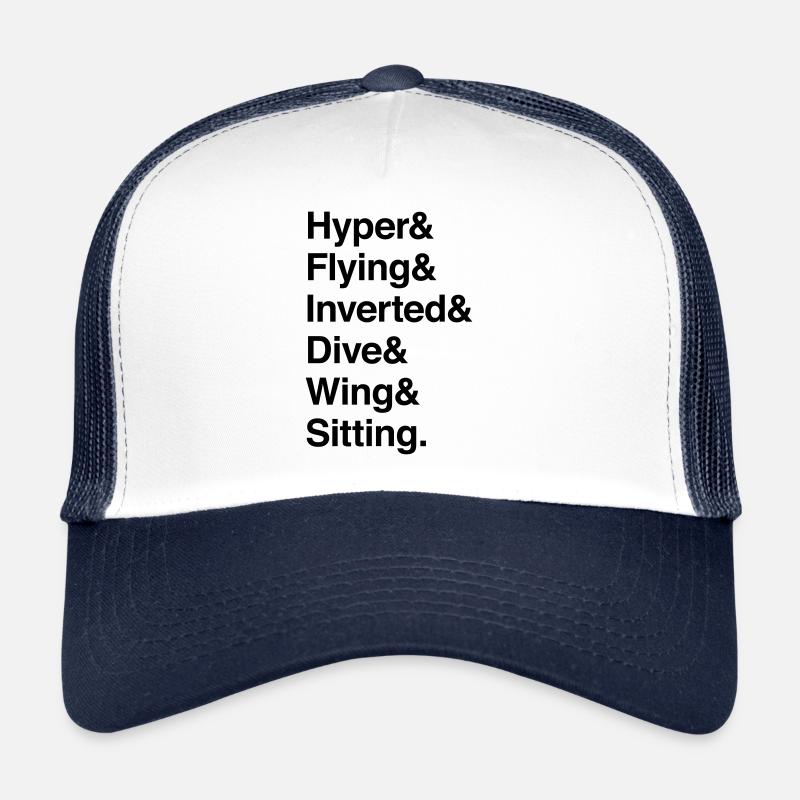 Hyper % Flying & Inverted | Roller coaster types Trucker Cap