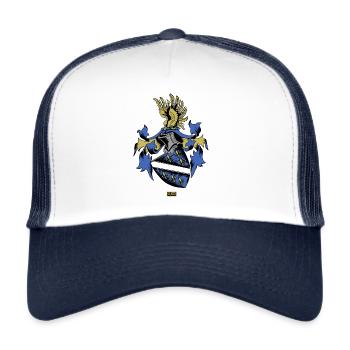 Bosnia knight emblem - Trucker Cap - white/navy - Front