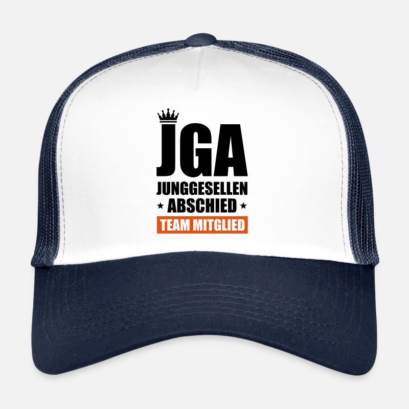 jga junggesellenabschied team - Trucker Cap - Weiß/Navy