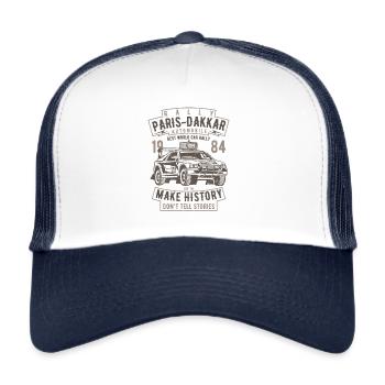 Rally Paris Dakar Automobiles - Trucker Cap - white/navy - Front