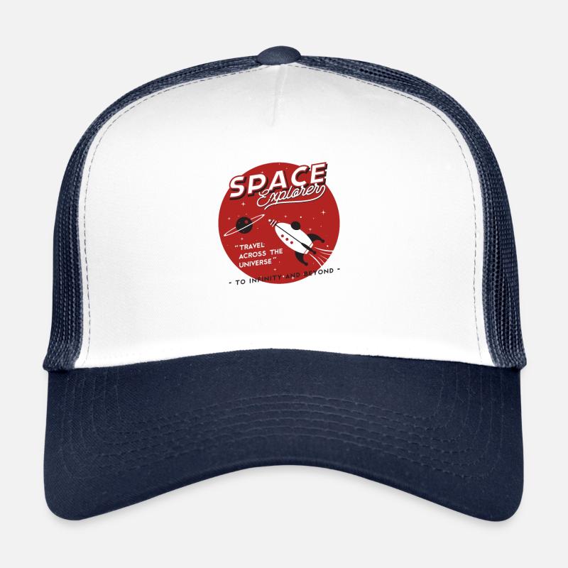 Explorateur de l'espace. Films d'aventure spatiale et amusement comique Casquette trucker 