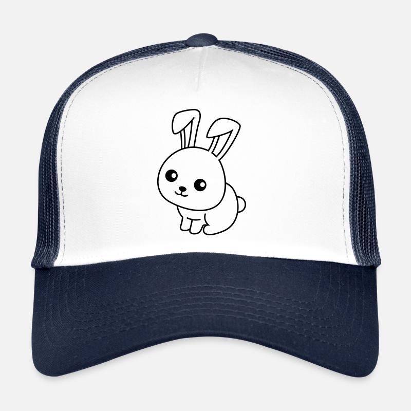 Rabbit Comic Animal Trucker Cap