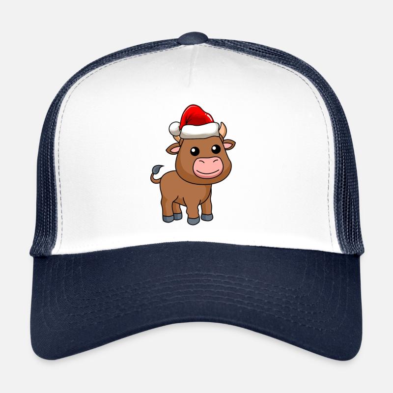 Taureau Comic Christmas Casquette trucker 