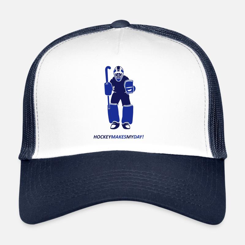 Feldhockey Torwart - Trucker Cap - Weiß/Navy